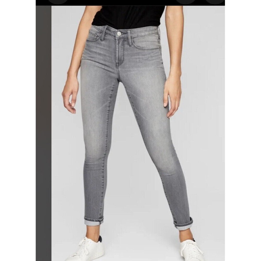 Athleta 4 Jeans Gray Slim Skinny Stretch Denim Pants Sculptek‎ Womens​​​​​